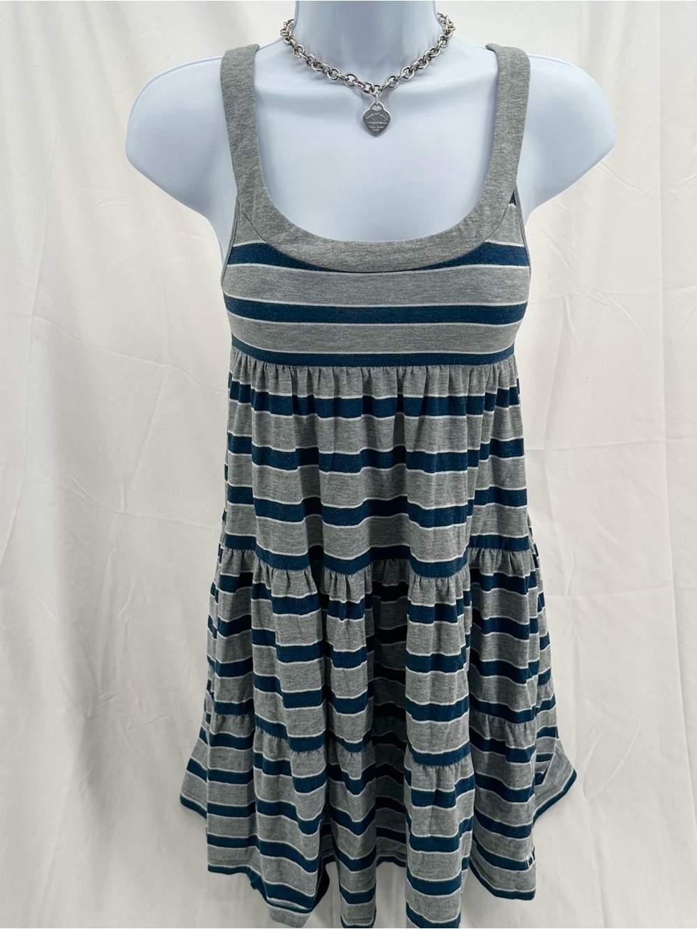 Babydoll Striped 2000s Victorias Secret Pink Mini Dress